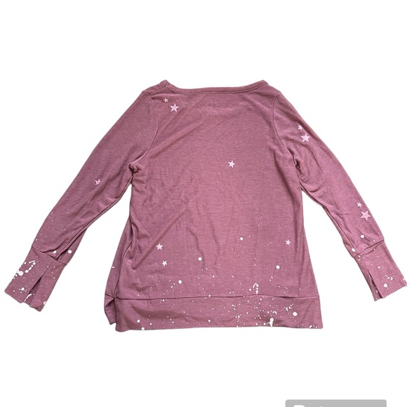 Chaser Star Splatter Pullover Sweatshirt Size L - Picture 2 of 5